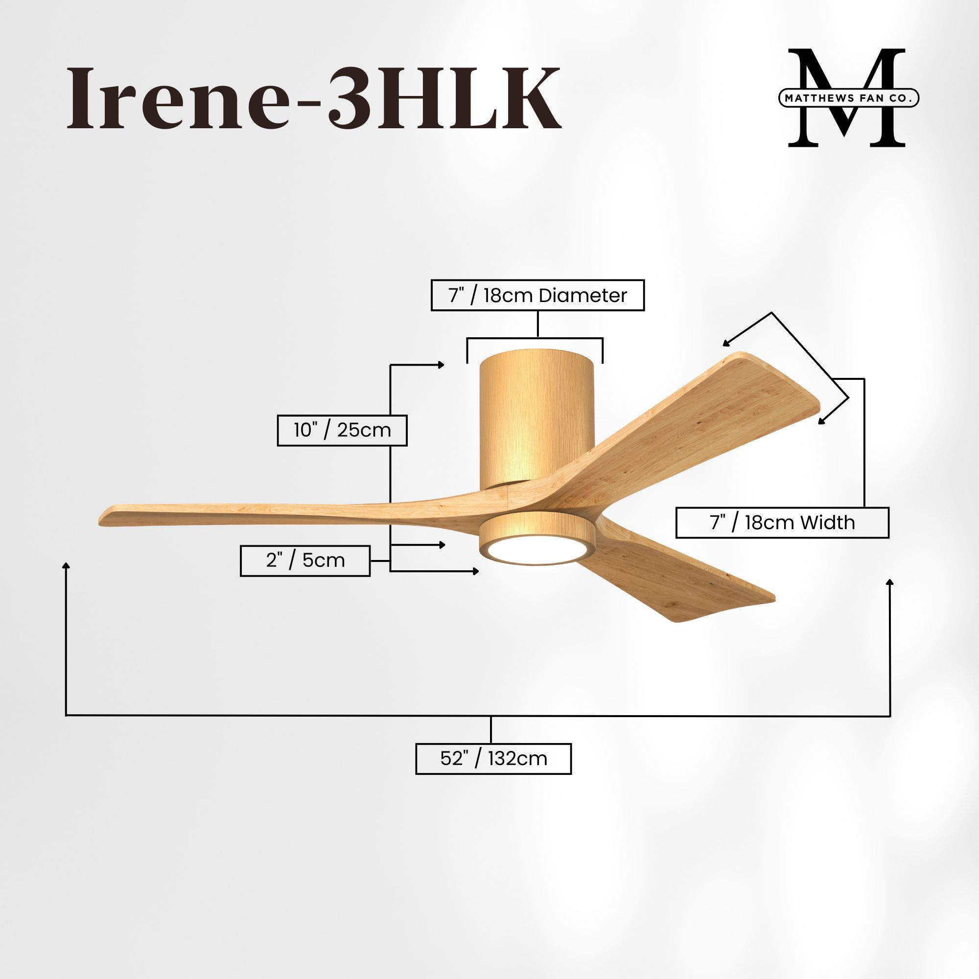 Image 5 Matthews Irene-3HLK 52" Maple Ceiling Fa more views