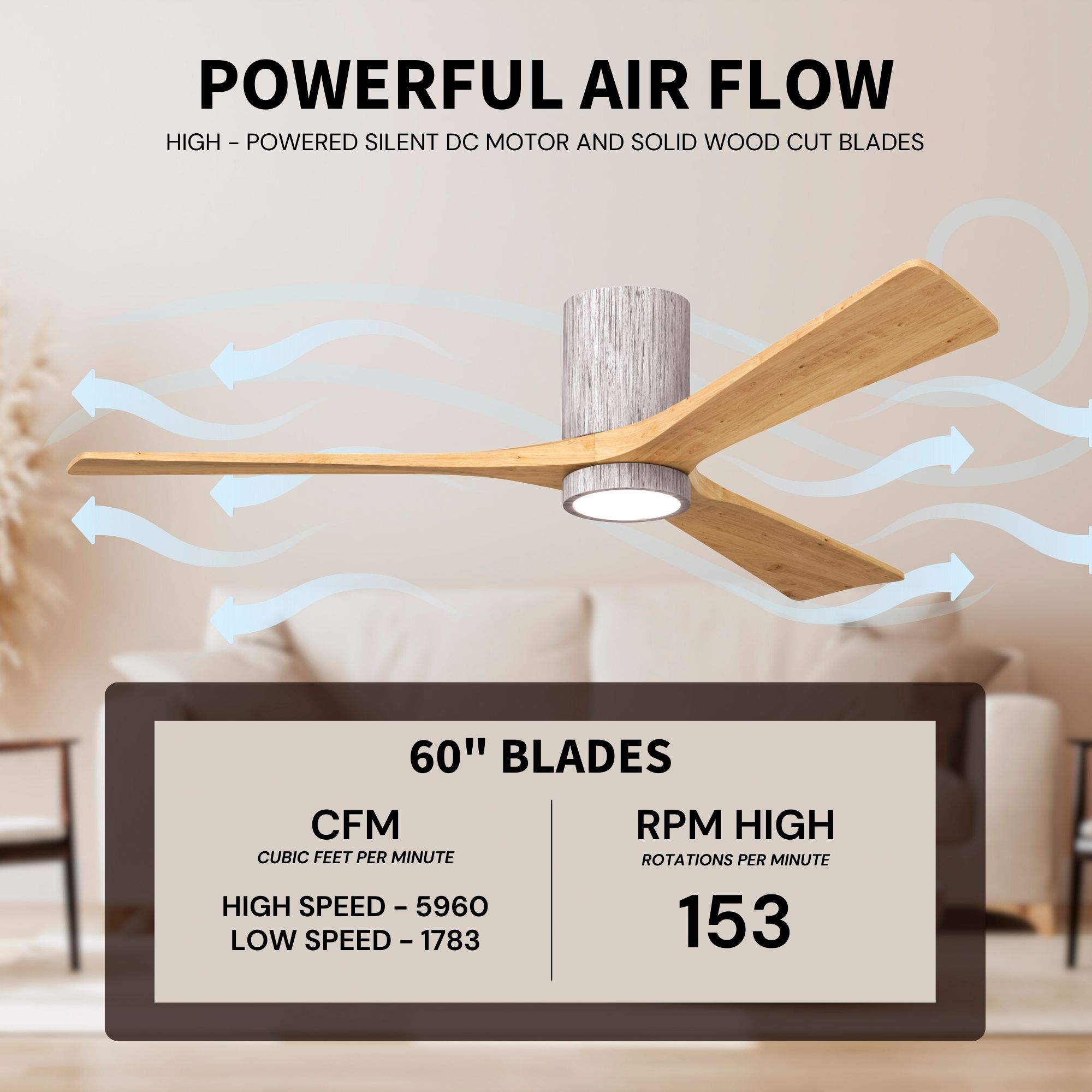 Matthews Irene-3HLK 60" Barn Wood Tone C