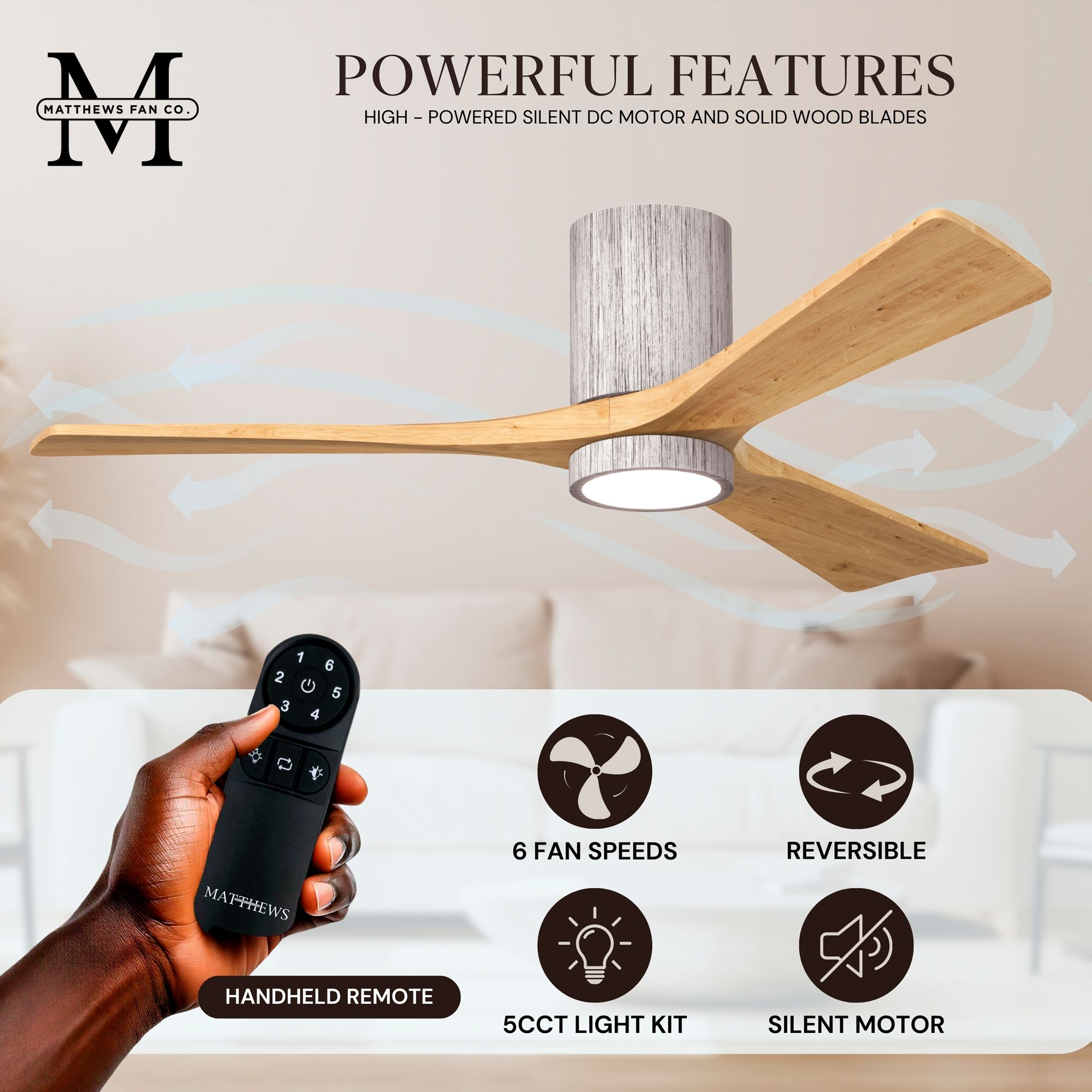 Matthews Irene-3HLK 60" Barn Wood Tone C