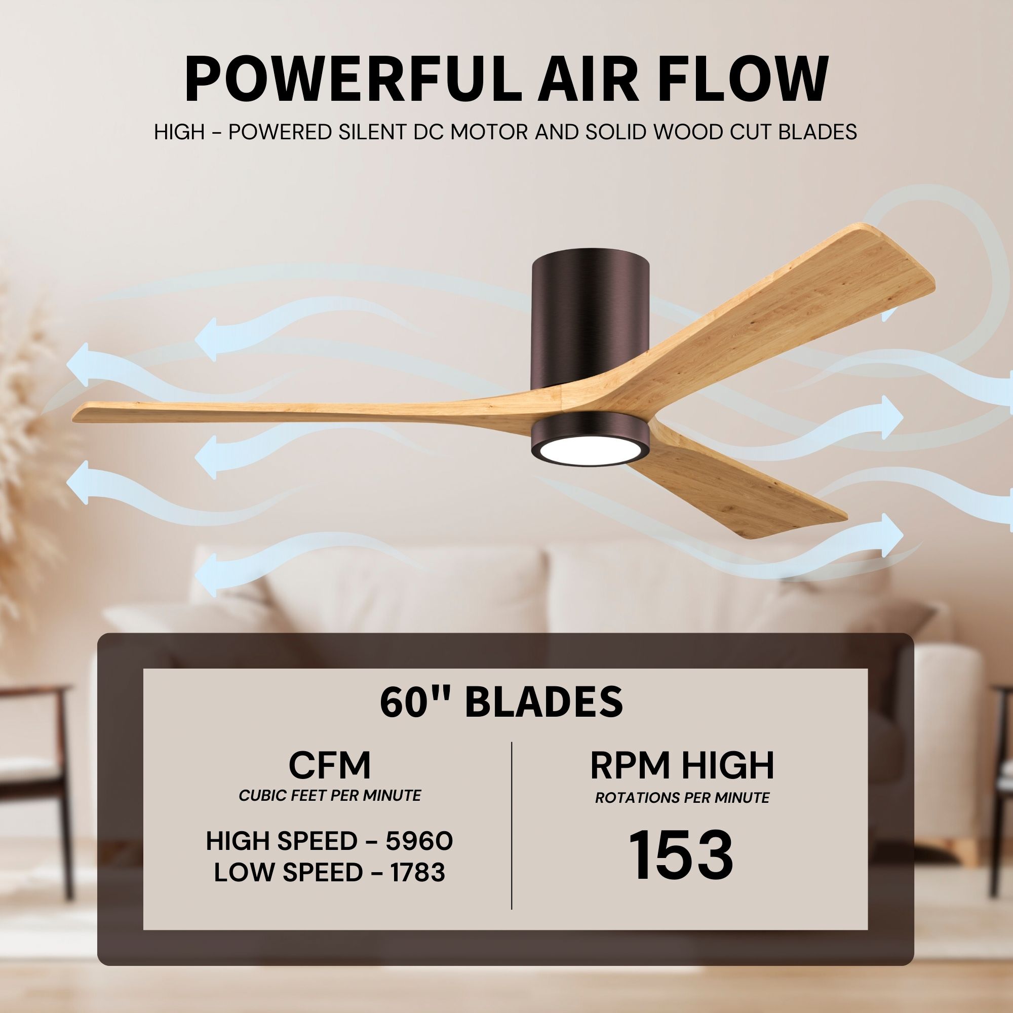 Matthews Irene-3HLK 60" Brushed Bronze C