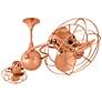 Matthews Italo Ventania Brushed Copper Dual Head Rotational Ceiling Fan