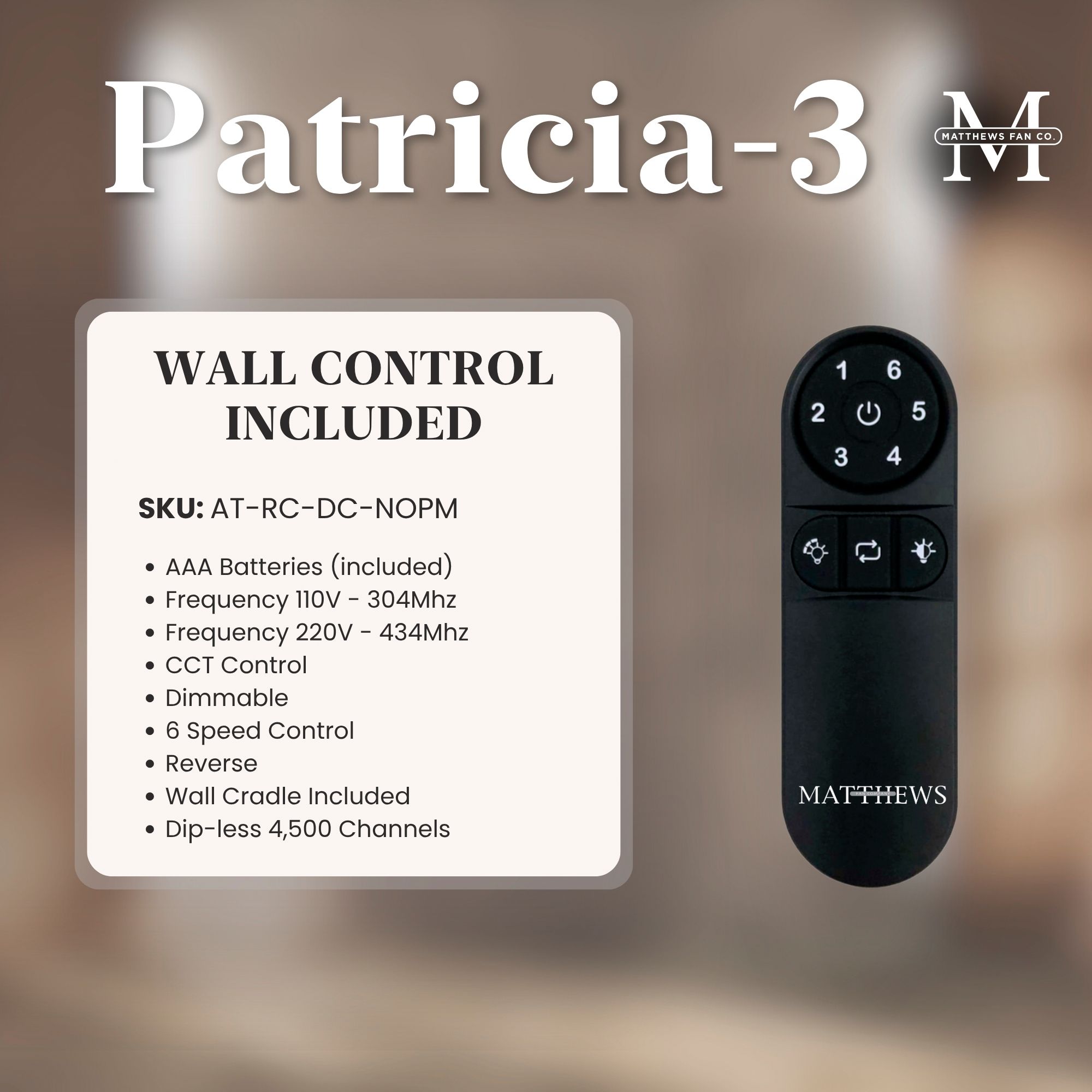 Matthews Patricia-3 52" Bronze Ceiling F