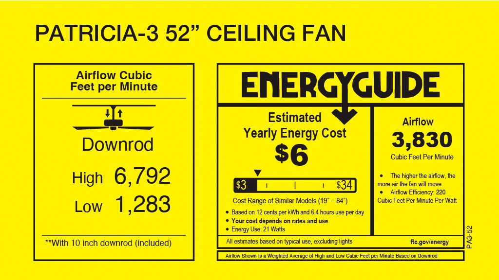 Image 7 Matthews Patricia-3 52" Bronze Ceiling F more views