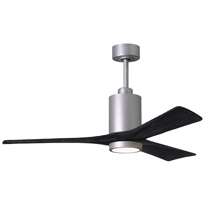 Image 1 Matthews Patricia-3 52 inch Brushed Nickel Ceiling Fan With Matte Black Bl