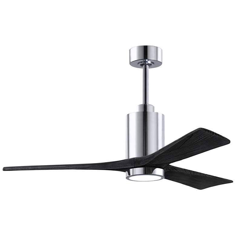 Image 1 Matthews Patricia-3 52 inch Polished Chrome Ceiling Fan With Matte Black B