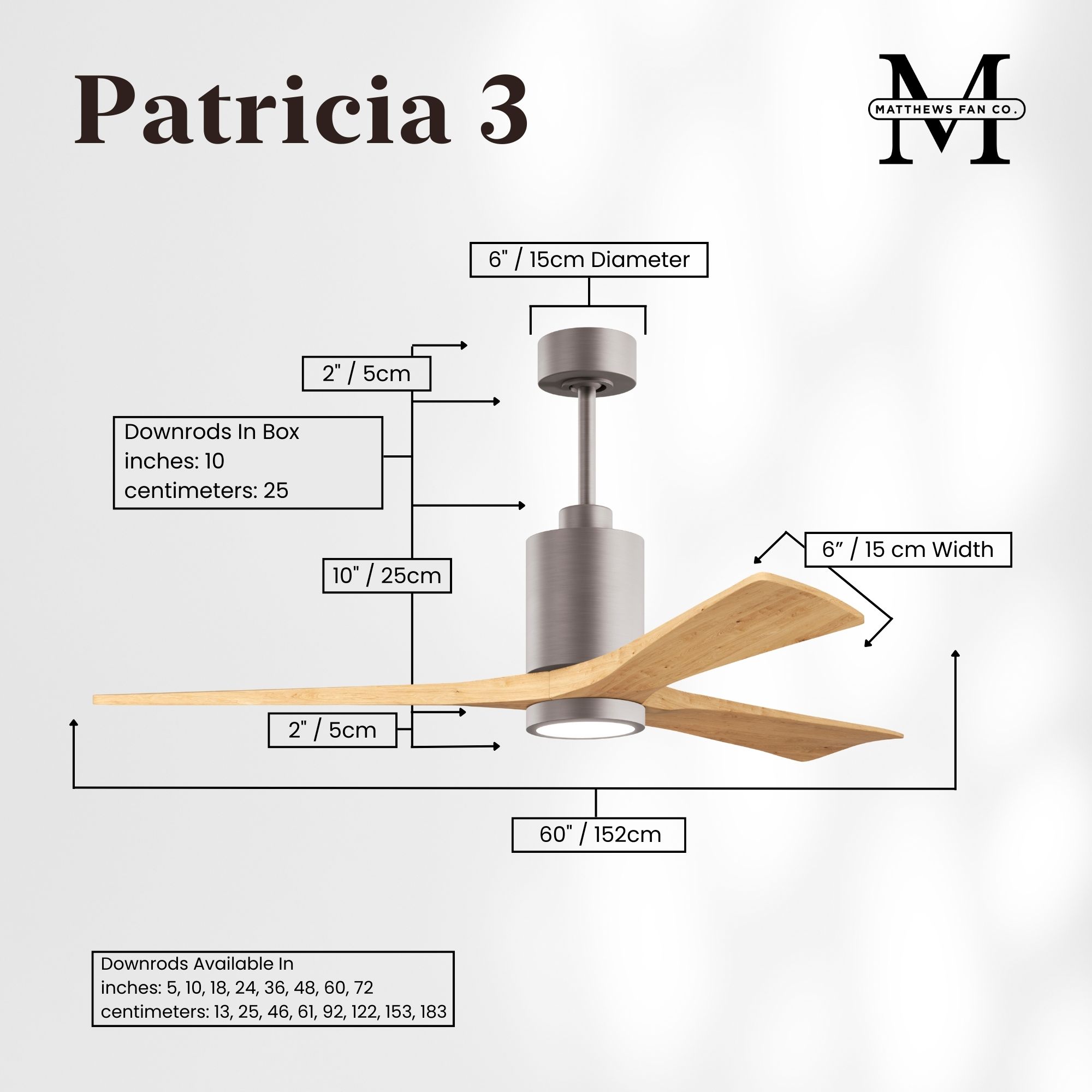 Image 6 Matthews Patricia-3 60" Brushed Nickel C more views