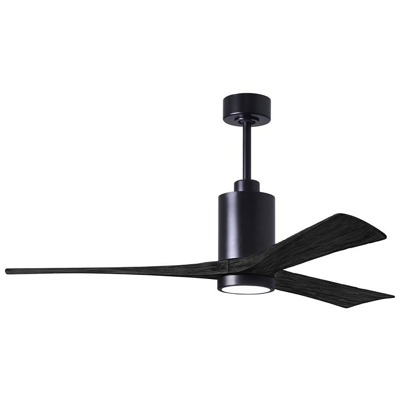 Image 1 Matthews Patricia-3 60" Matte Black Ceiling Fan With Matte Black Blade