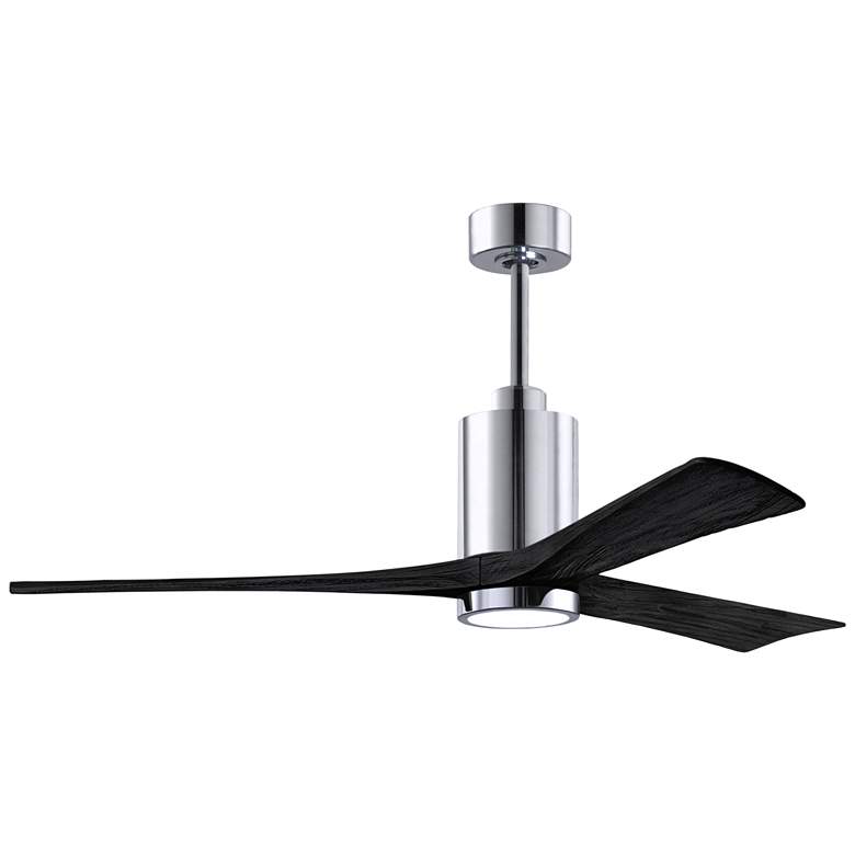 Image 1 Matthews Patricia-3 60" Polished Chrome Ceiling Fan With Matte Black B