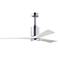 Matthews Patricia-3 60" Polished Chrome Ceiling Fan With Matte White B