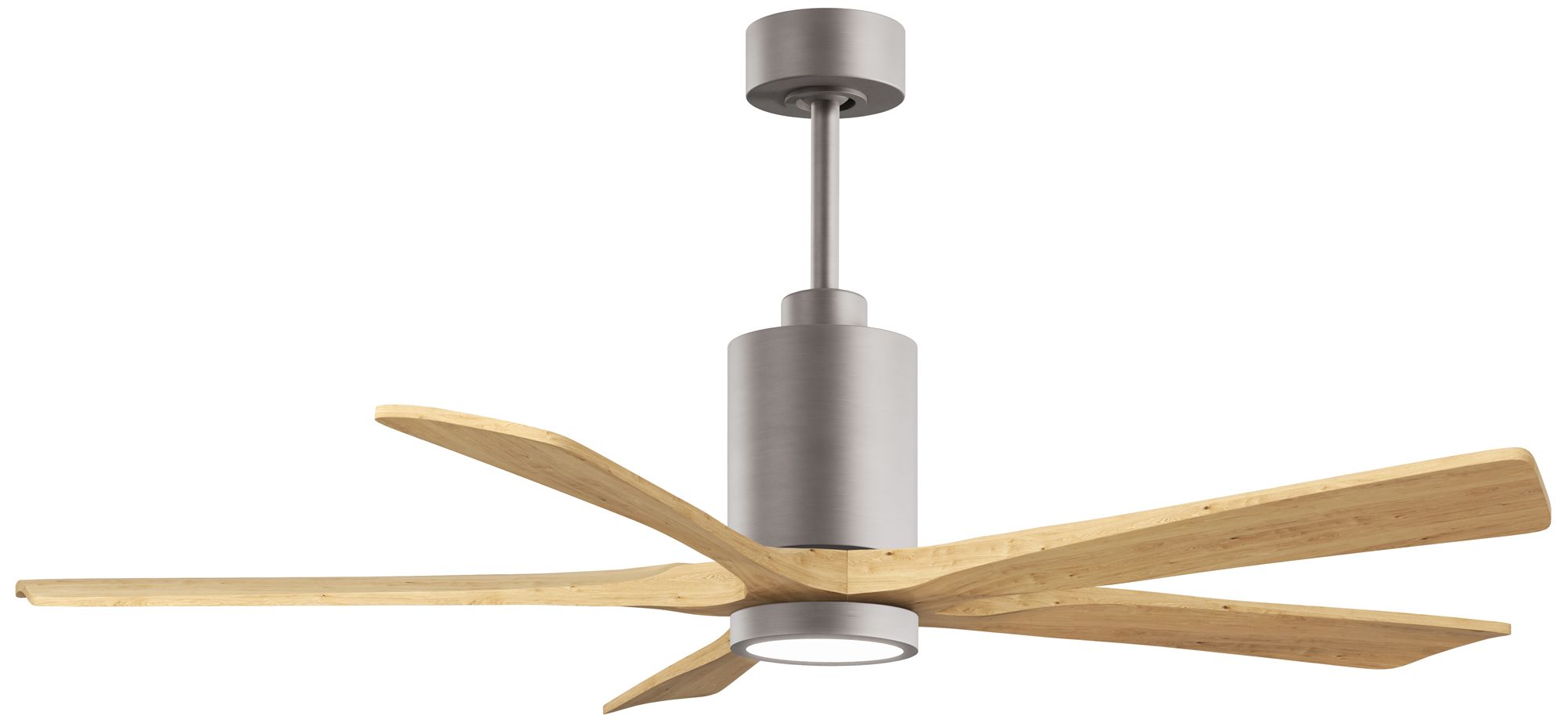 Image 2 Matthews Patricia-5 60" Brushed Nickel LED Ceiling Fan