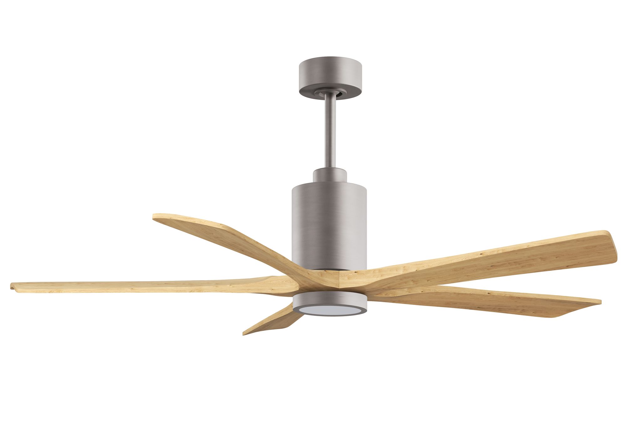 Image 3 Matthews Patricia-5 60" Brushed Nickel LED Ceiling Fan more views