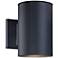 Matthis 7 1/2" High Black LED Downlight Wall Sconce