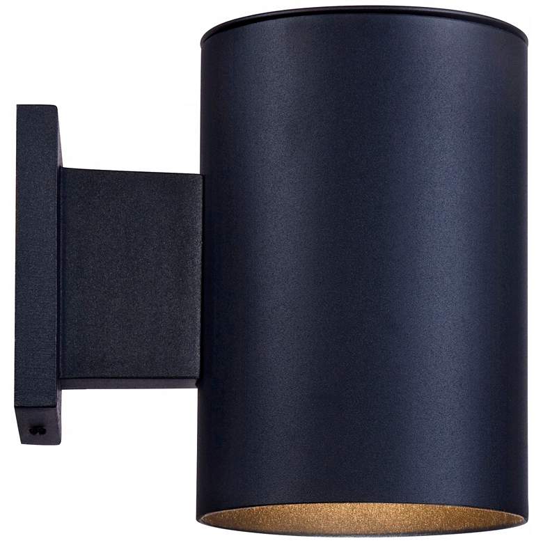 Image 5 Matthis 7 1/2 inch High Black LED Downlight Wall Sconce more views