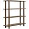 Mattia 70" High Toasted Natural Parawood 4-Shelf Bookshelf