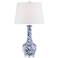 Maude Blue and White Ceramic Table Lamp by Regency Hill