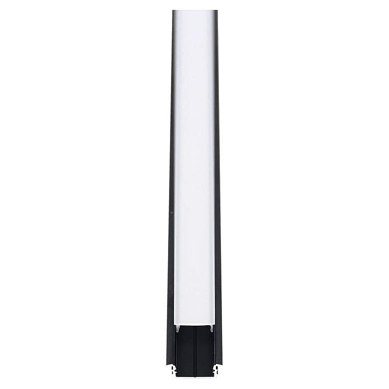 Image 3 Mauer 98.42"W Black Rectangular Channel Rail for Strip Light more views