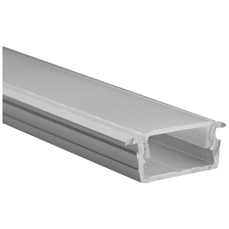 Image 1 Mauer 98.42"W Stainless Steel Channel Rail for Strip Light