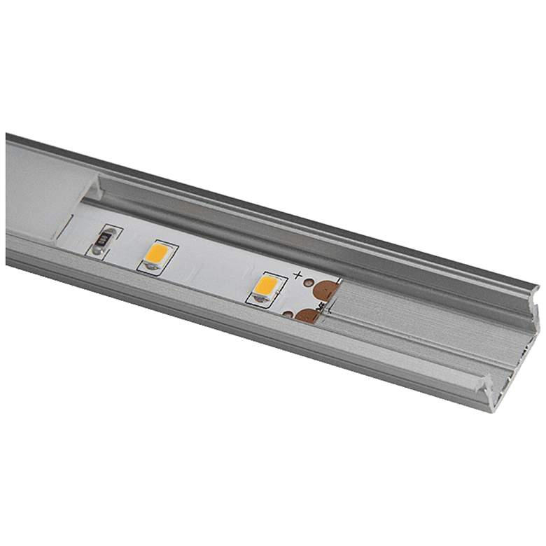 Image 2 Mauer 98.42"W Stainless Steel Channel Rail for Strip Light more views