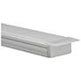 Mauer 98.42"W Stainless Steel Channel Rail for Strip Light