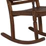 Maureen Dark Brown Acacia Wood Patio Rocking Chair