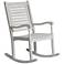 Maureen White Wash Acacia Wood Patio Rocking Chair