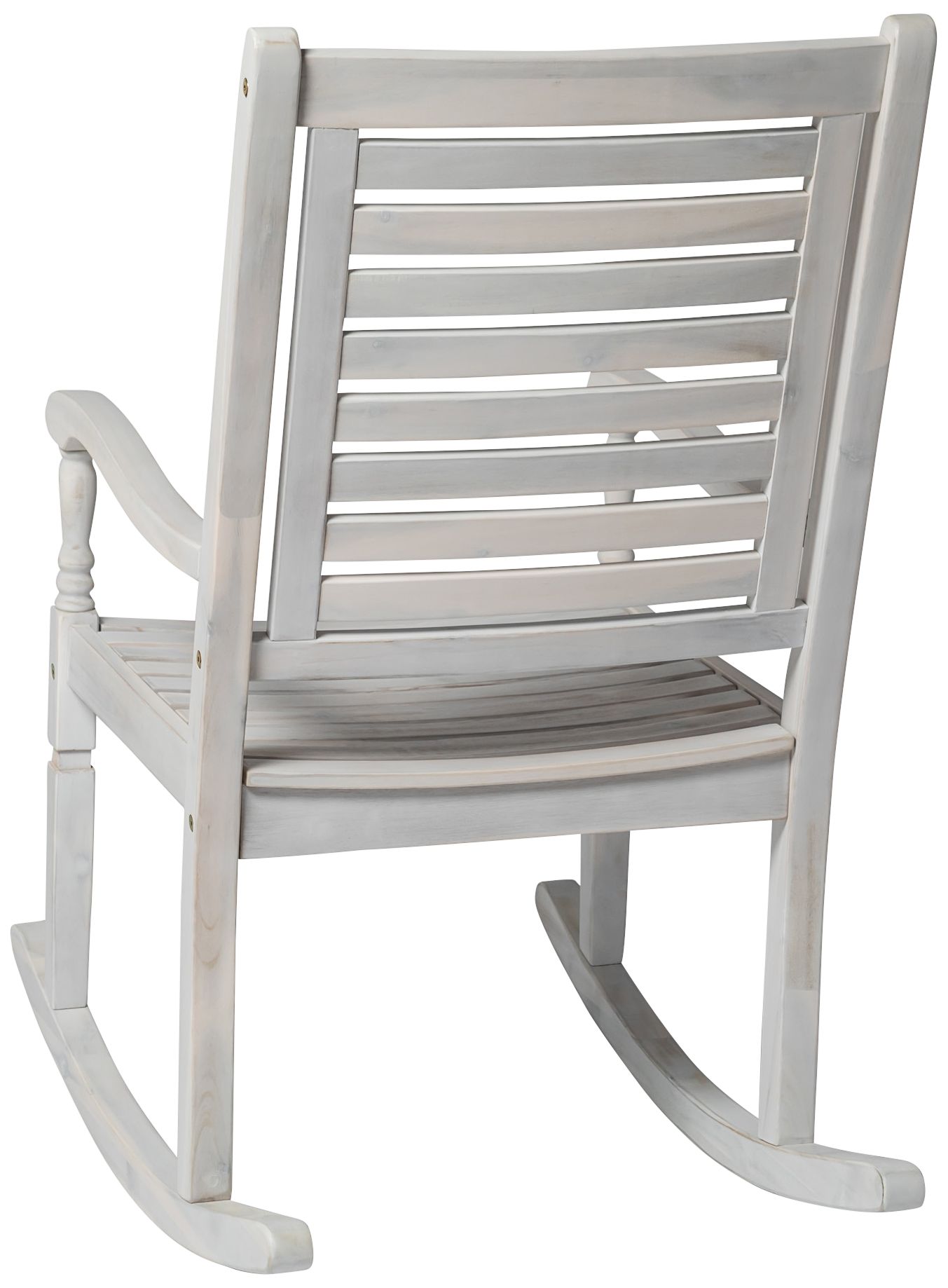 whitewashed rocking chair