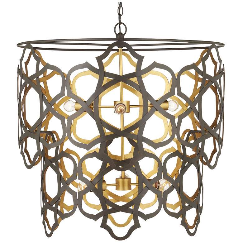 Image 1 Mauresque Medium Bronze & Gold Chandelier