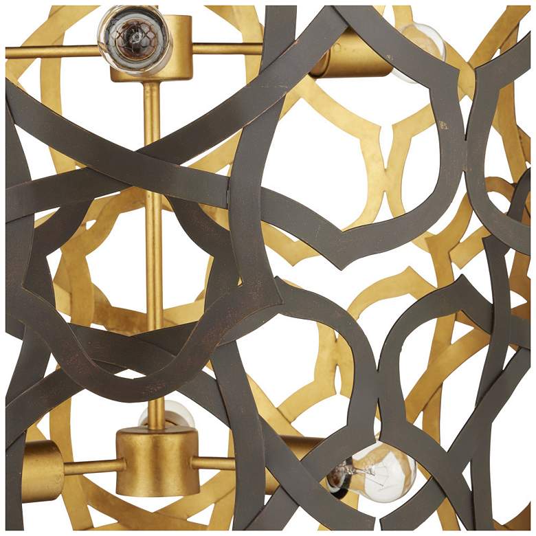Image 4 Mauresque Medium Bronze & Gold Chandelier more views
