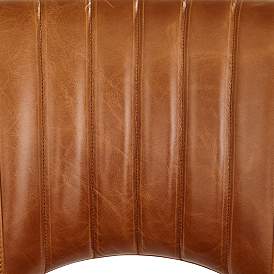 Image3 of Mauro Retro Brown Leather Accent Chair more views