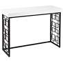 Mavden 42" Wide Black and White Rectangular Console Table