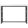 Mavden 42" Wide Black and White Rectangular Console Table