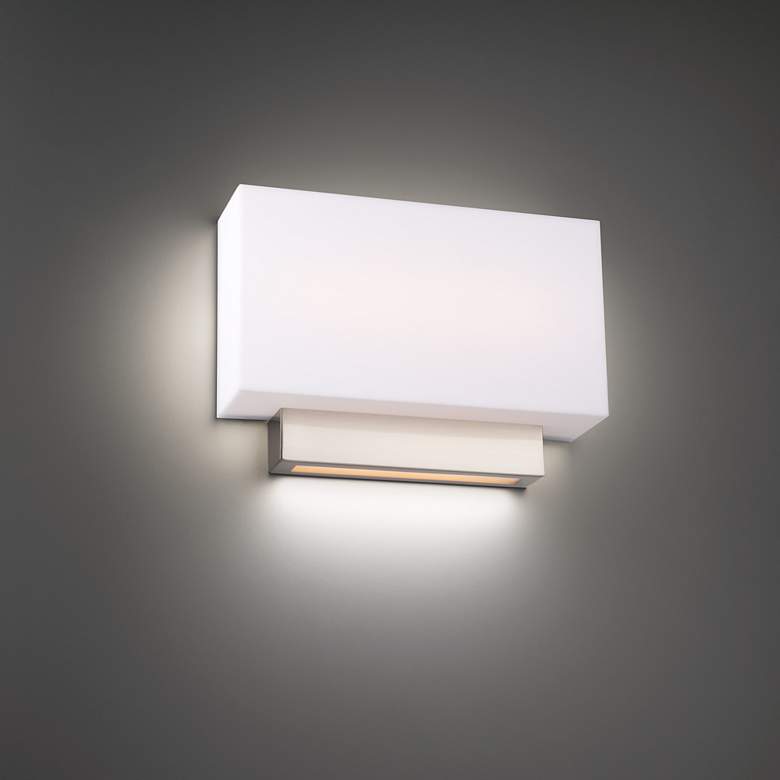 Image 1 Maven 9.75"H x 14"W 1-Light Sconce in Brushed Nickel