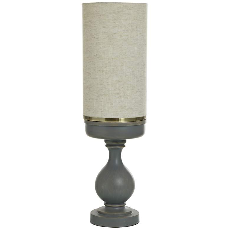 Image 2 Maverick Gray-Brushed Uplight Table Lamp