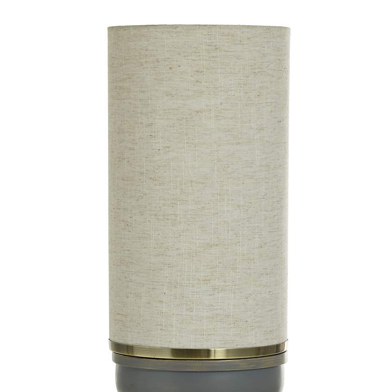 Image 3 Maverick Gray-Brushed Uplight Table Lamp more views