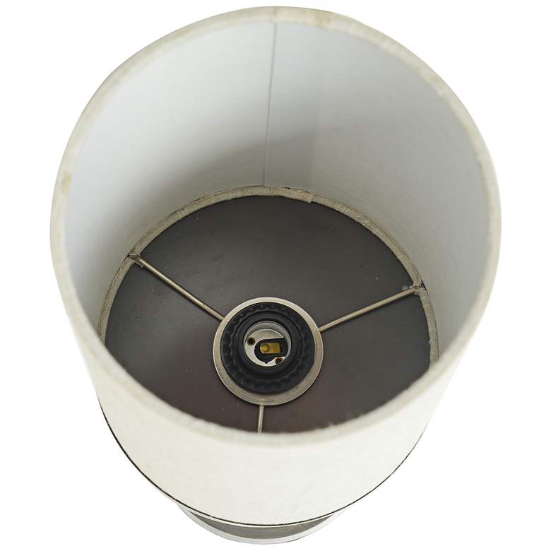 Image 4 Maverick Gray-Brushed Uplight Table Lamp more views
