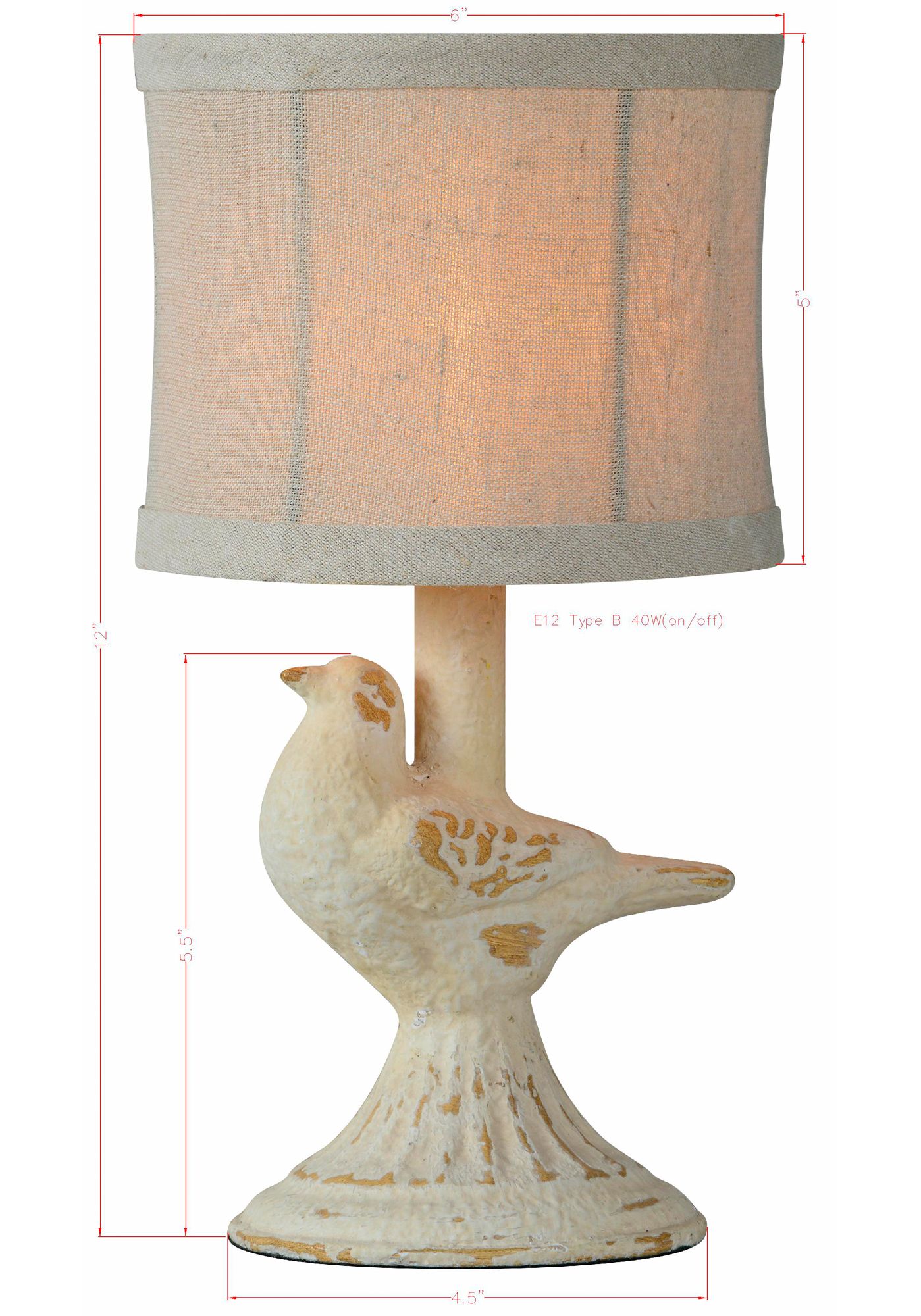 Image 5 Mavis Cottage White 12" High Accent Table Lamps Set of 2 more views