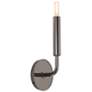 Mavisten Edition Carbonia 12.25" High Black Chrome Wall Sconce