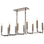 Mavisten Edition Carbonia 42"W 10 Light Black Chrome Linear Chandelier