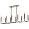 Mavisten Edition Carbonia 42"W 10 Light Black Chrome Linear Chandelier