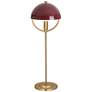 Mavisten Edition Copernica 25.5"H Burnished Brass Table Lamp Oxblood Shade