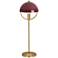 Mavisten Edition Copernica 25.5"H Burnished Brass Table Lamp Oxblood Shade