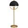 Mavisten Edition Copernica 25.5"H Burnished Brass Table Lamp w/ Black Shade