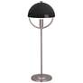 Mavisten Edition Copernica 25.5"H Pewter Table Lamp w/ Piano Black Shade