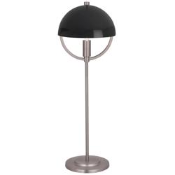 Mavisten Edition Copernica 25.5"H Pewter Table Lamp w/ Piano Black Shade