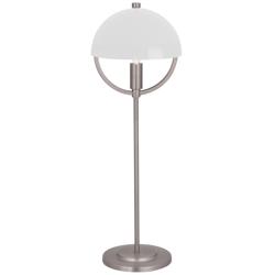 Mavisten Edition Copernica 25.5" High Pewter Table Lamp with White Shade