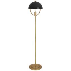 Mavisten Edition Copernica 62"H Burnished Brass Floor Lamp w/ Black Shade