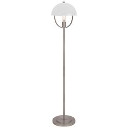 Mavisten Edition Copernica 62" High Pewter Floor Lamp with White Shade