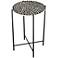 Mavos Mosaic Tile Top Round Side Table