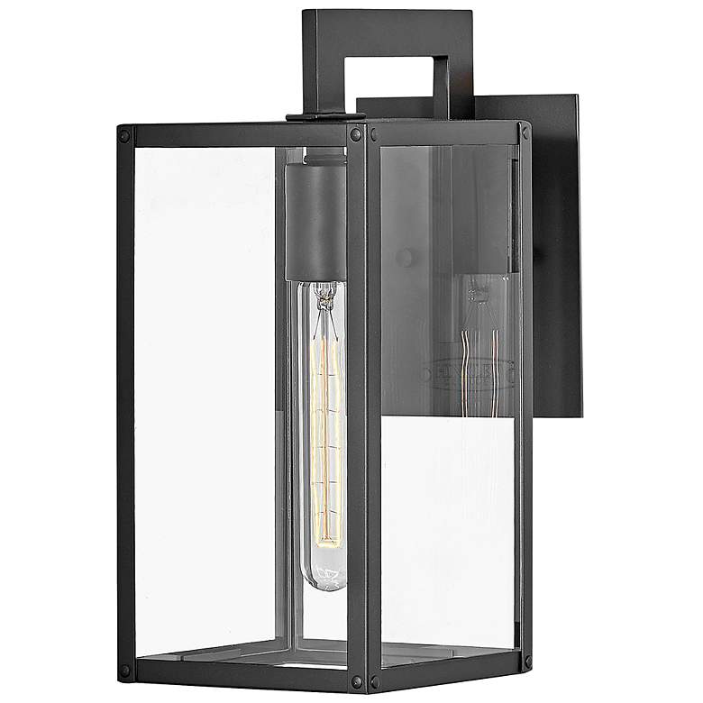 Image 2 Max 13 1/4"H Black Outdoor Wall Light by Hinkley Lighting more views