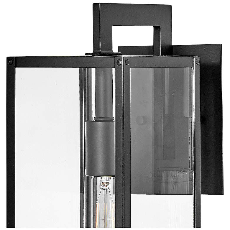 Image 3 Max 13 1/4"H Black Outdoor Wall Light by Hinkley Lighting more views
